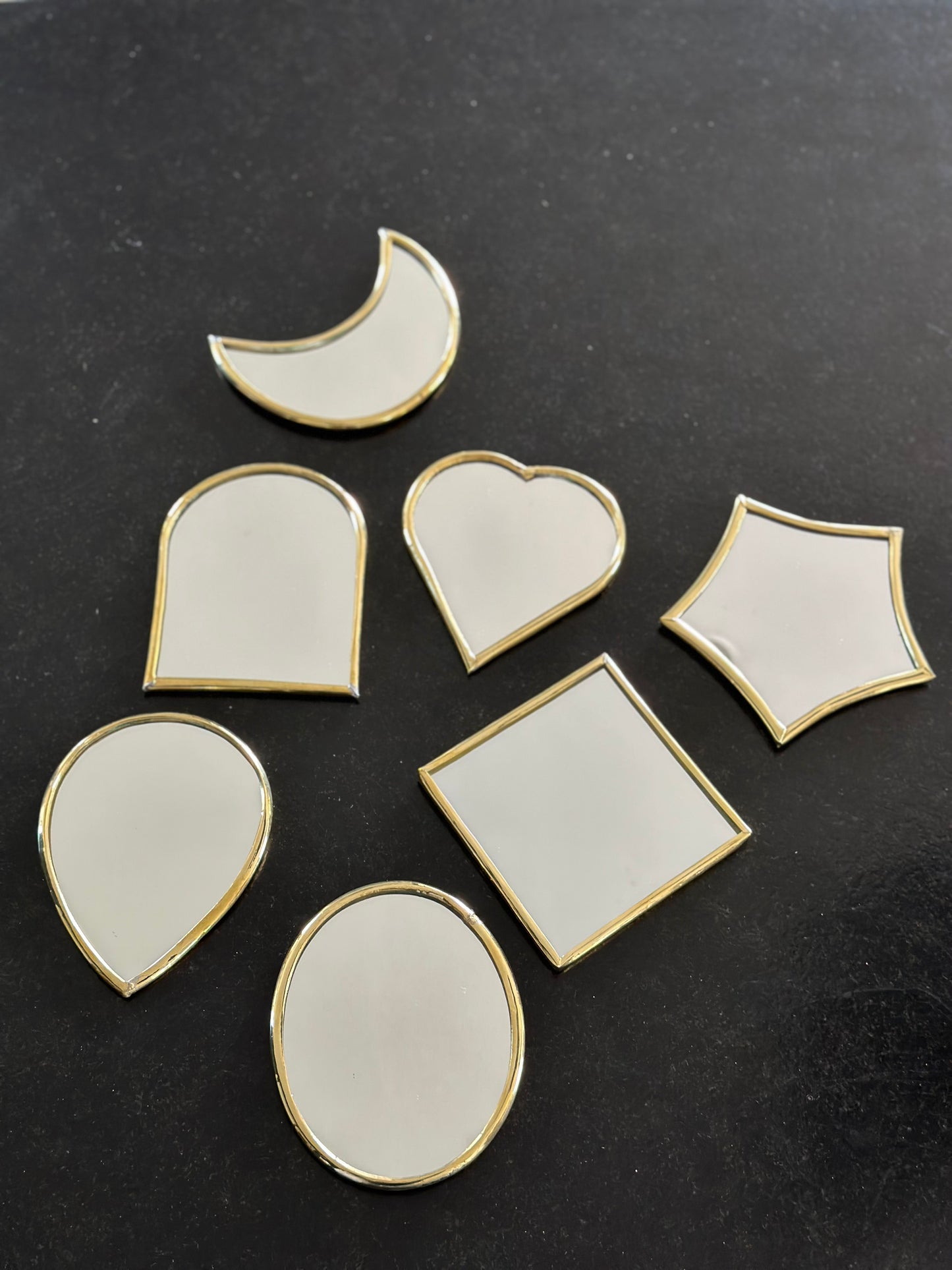 Mini miroir en laiton