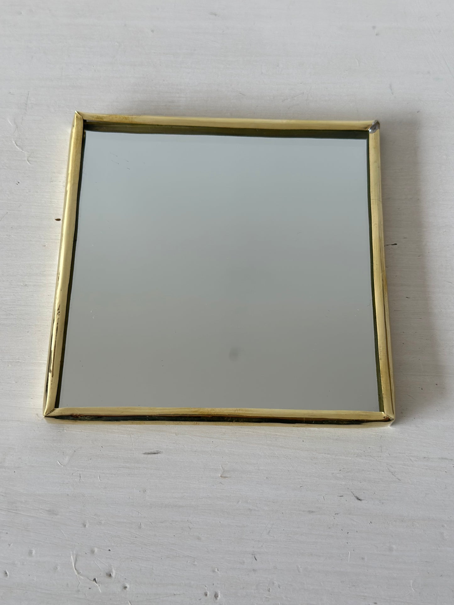 Mini miroir en laiton