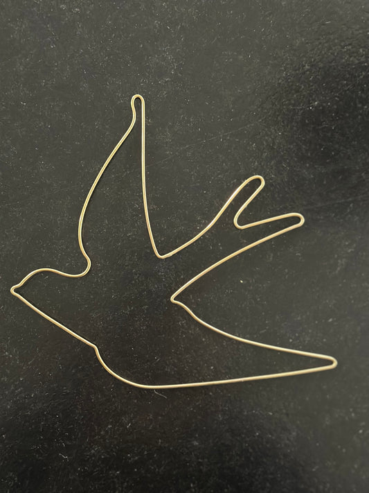 Hirondelle en laiton