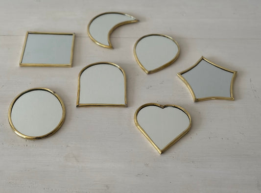 Mini miroir en laiton