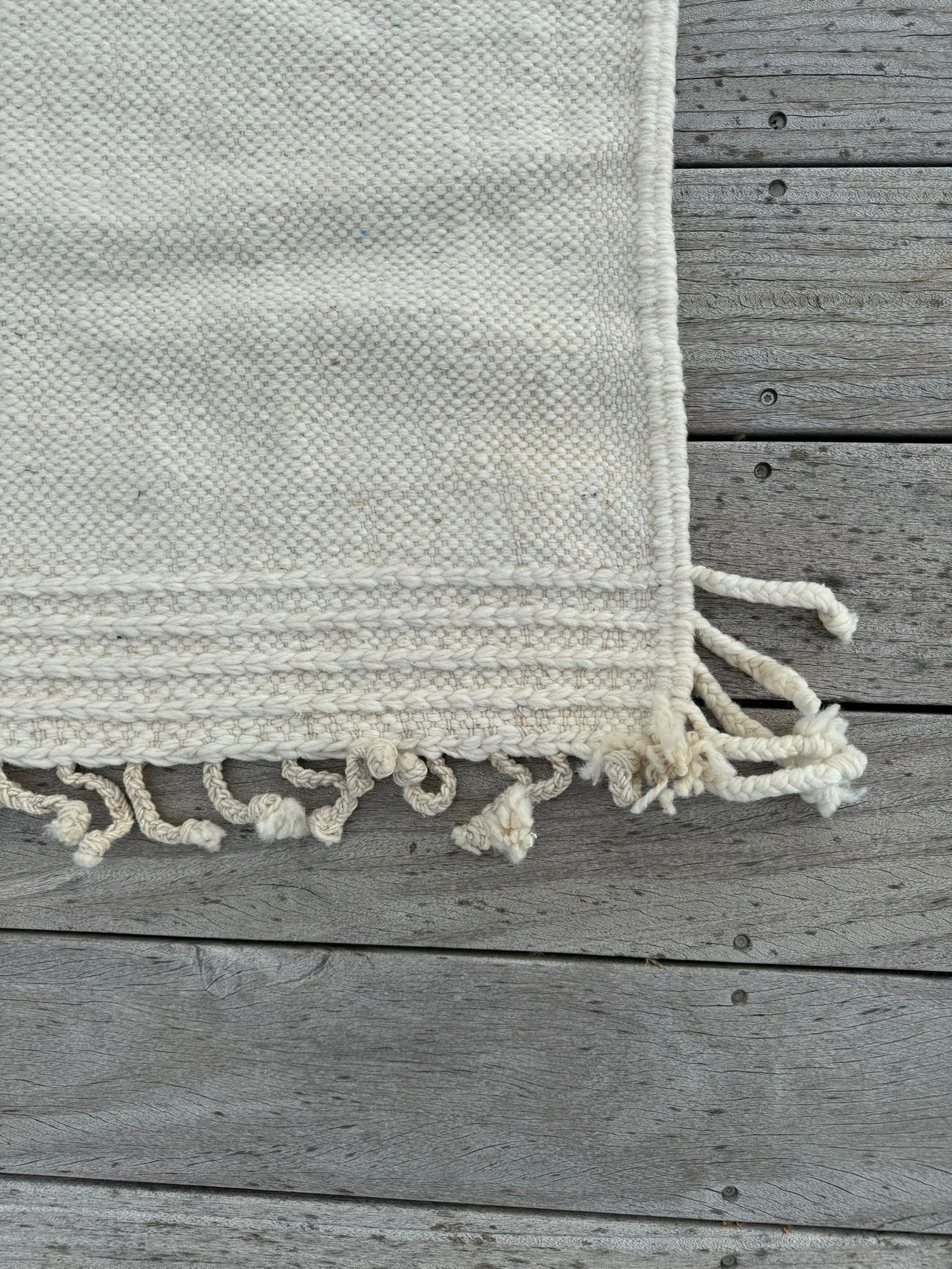 Tapis Kilim Boujaad crème