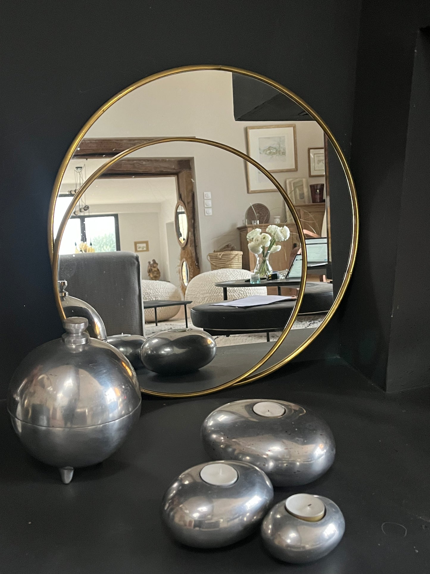 Miroir en laiton