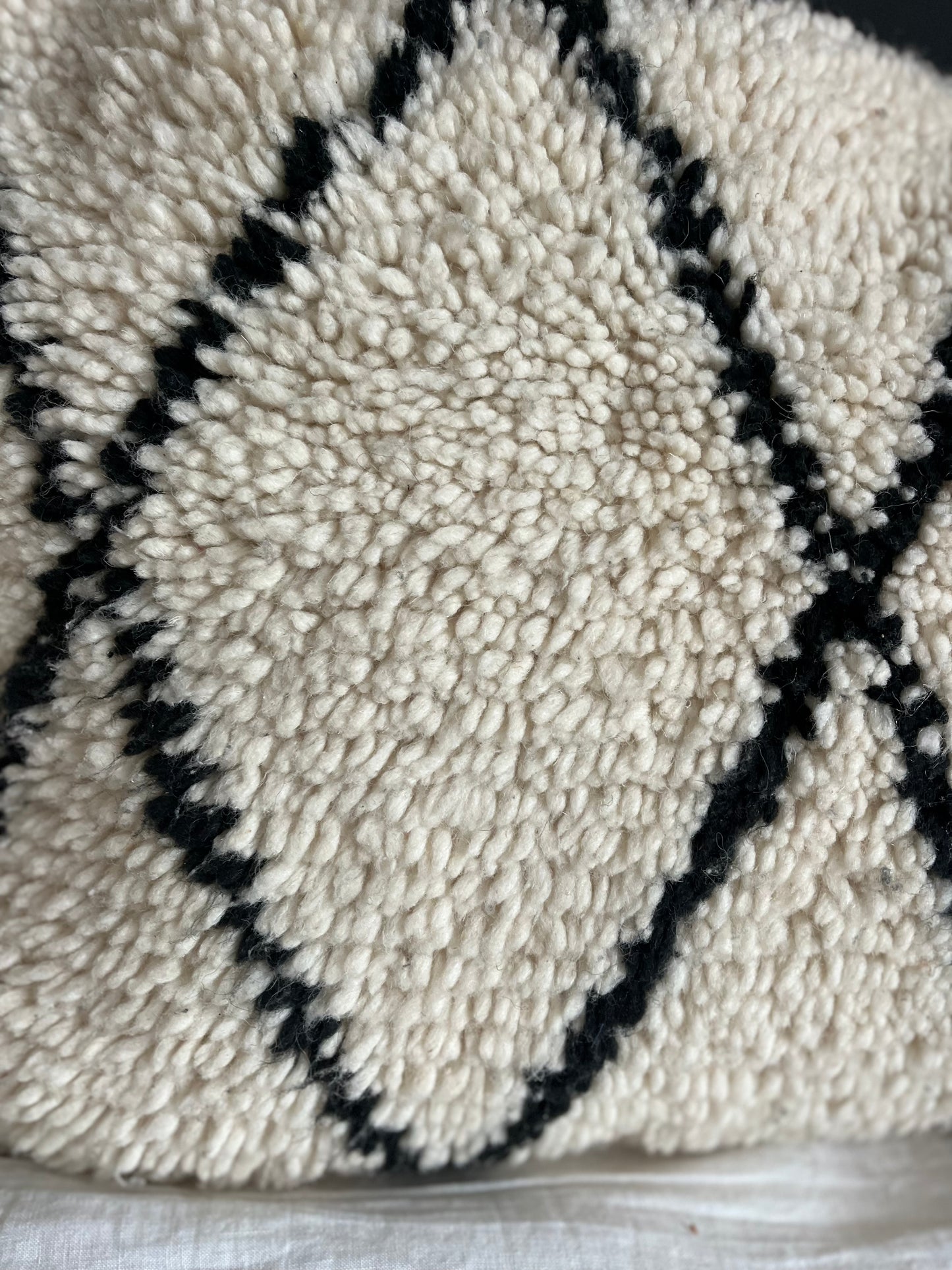 Coussin laine losanges rectangle